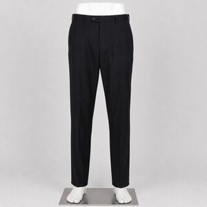 Lauren Ralph Lauren Mens 36x34 Black Flat Front Dress Pants Trousers Slacks